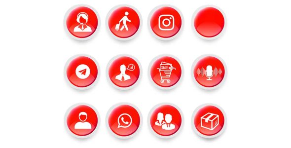 کاور هایلایت اینستاگرام فروشگاهی قرمز کد991